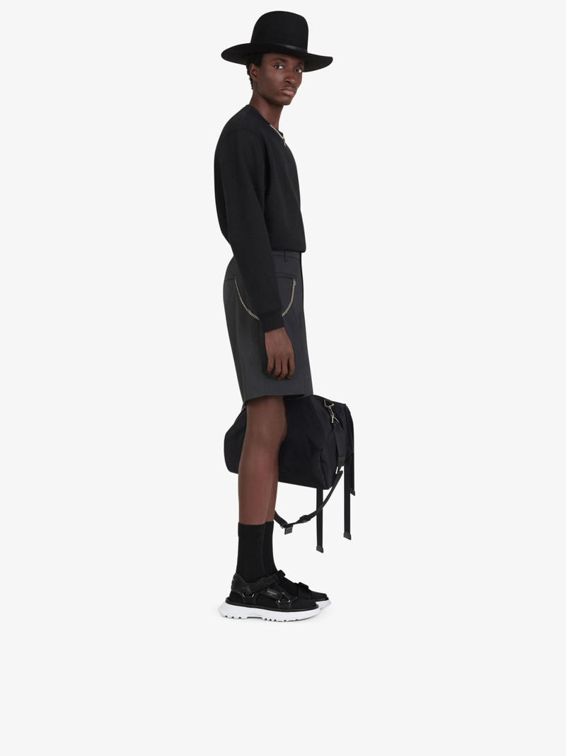 Givenchy Spectre sandals in leather and canvas outlook
