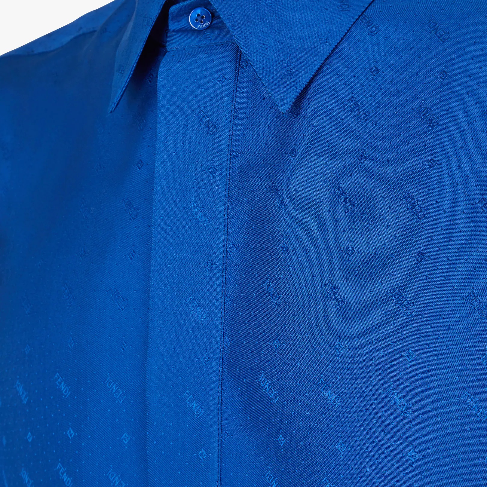 Blue silk shirt - 3