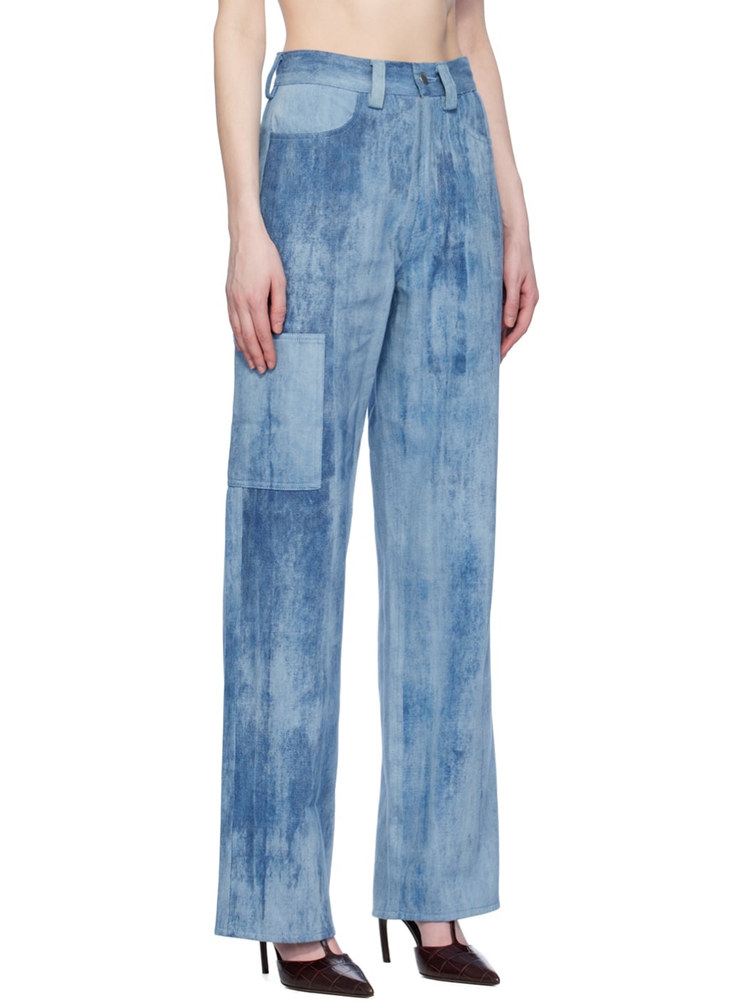 Blue Cargo Jeans - 2