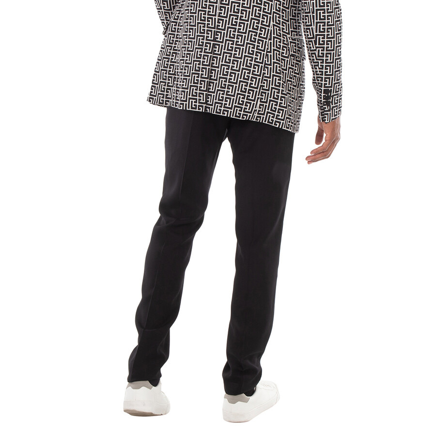 Ami Paris Men's Black Cigarette Tapered Trousers - 4
