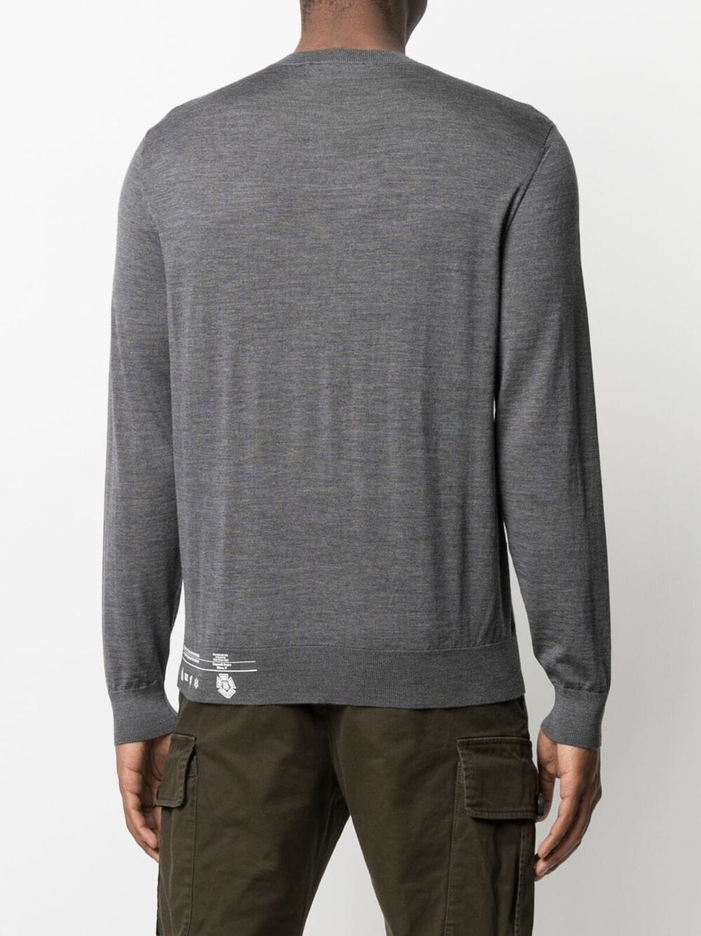 side-logo wool jumper - 4