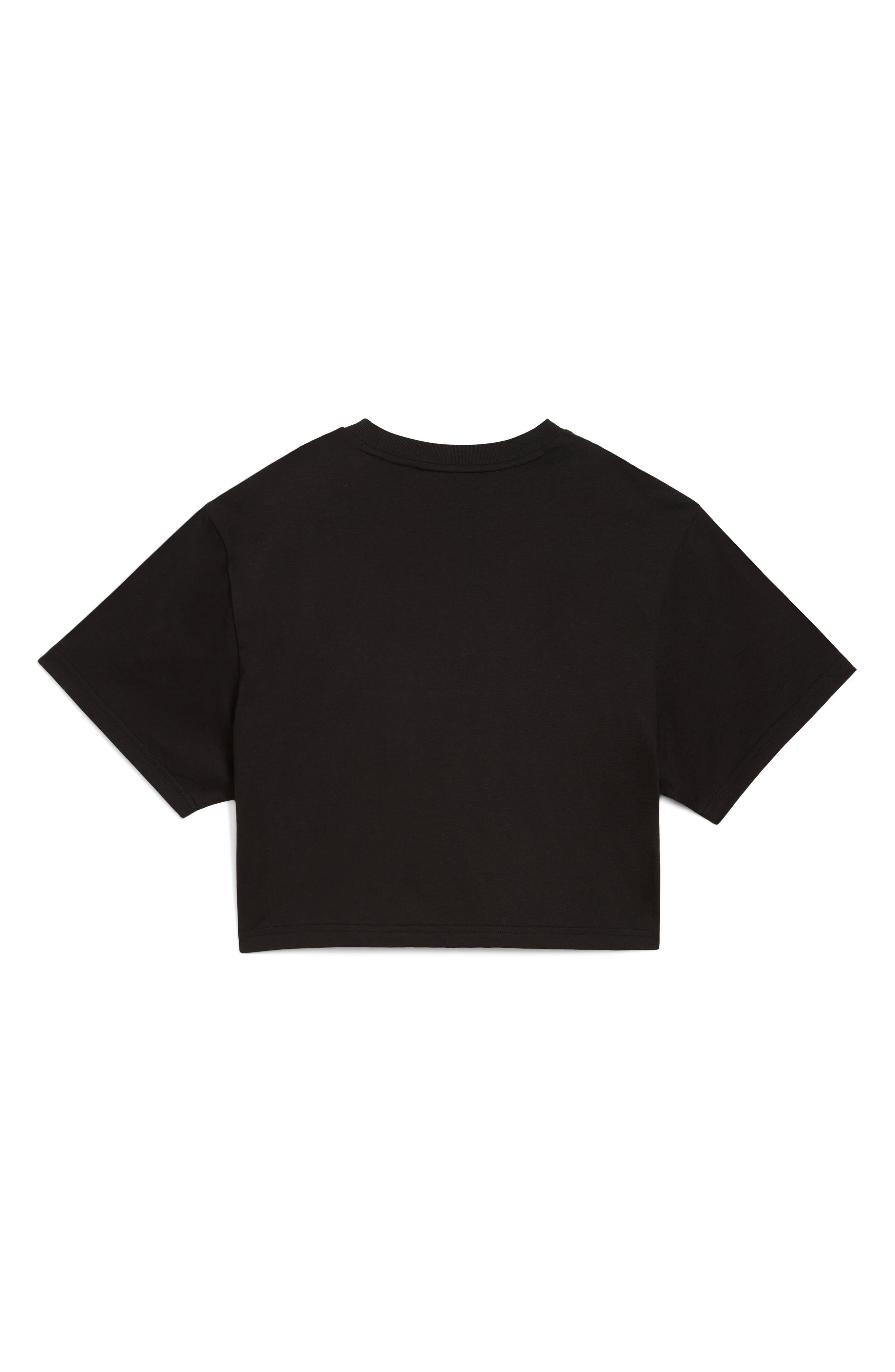 PUMA x Rosé Relaxed Fit Crop T-Shirt in Puma Black at Nordstrom - 5