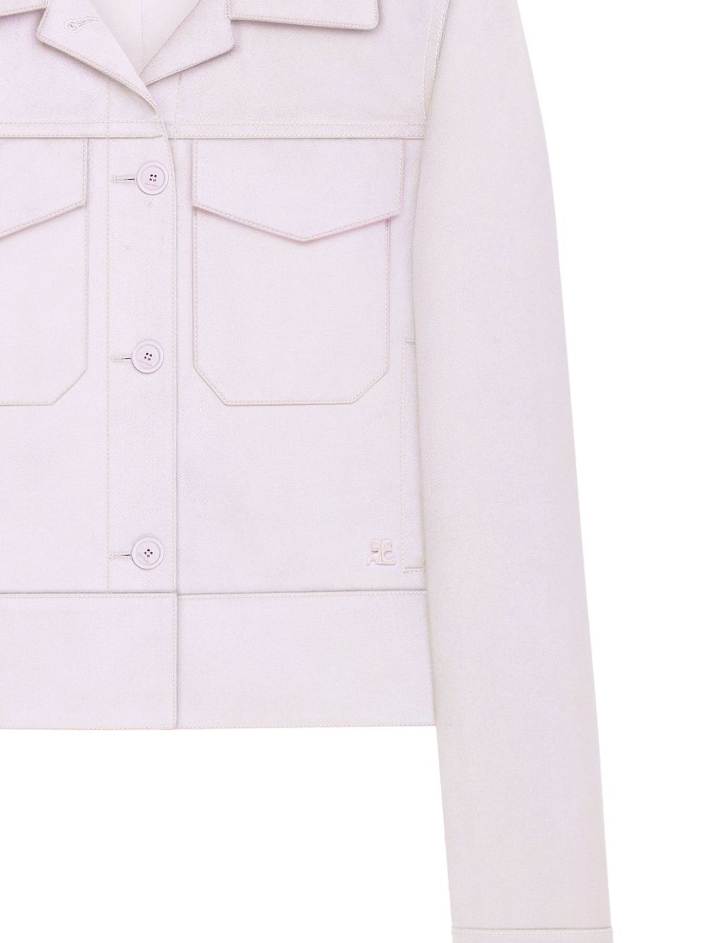 logo-patch jacket - 2