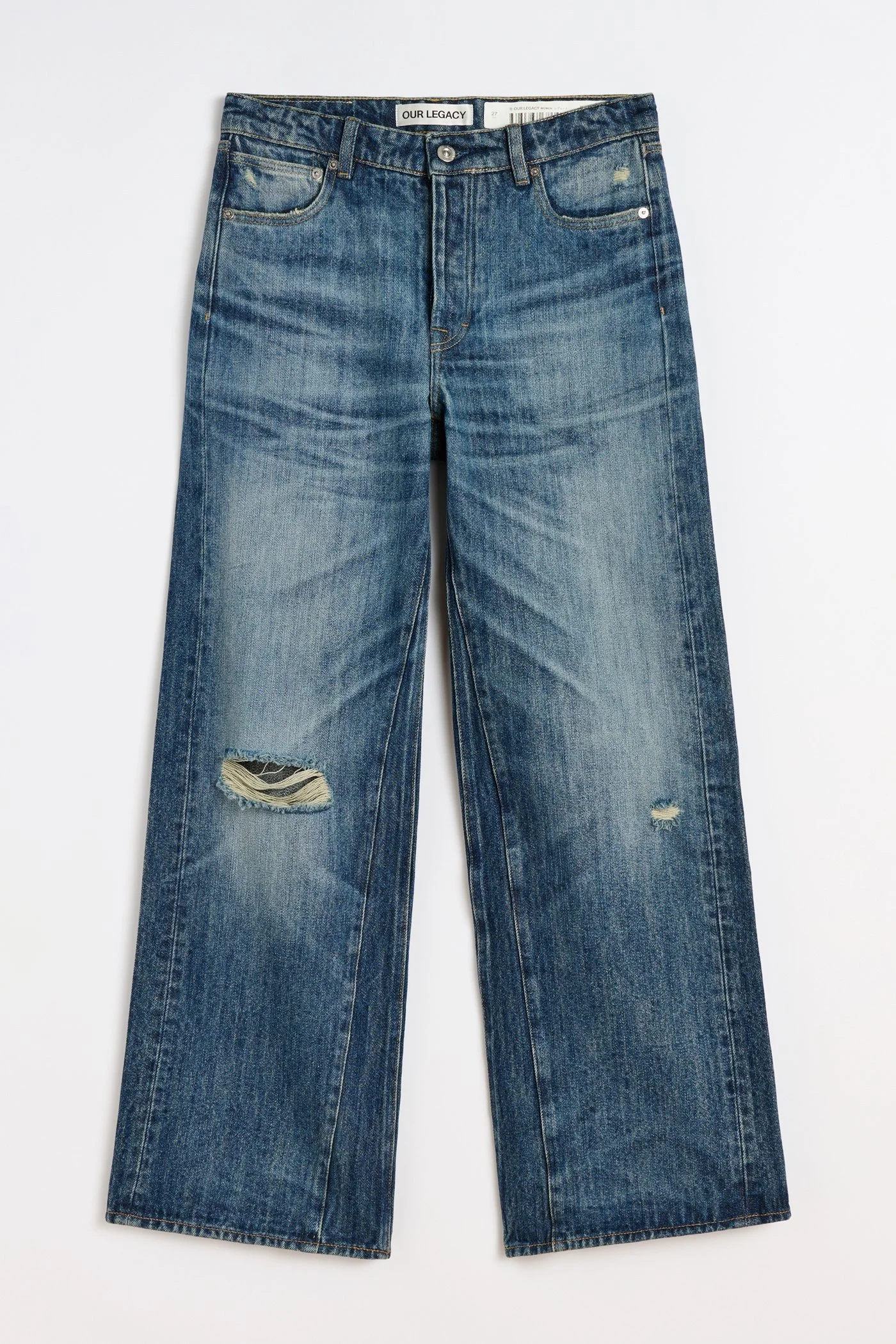 Treble Cut Road Worn Rope Twill - 1