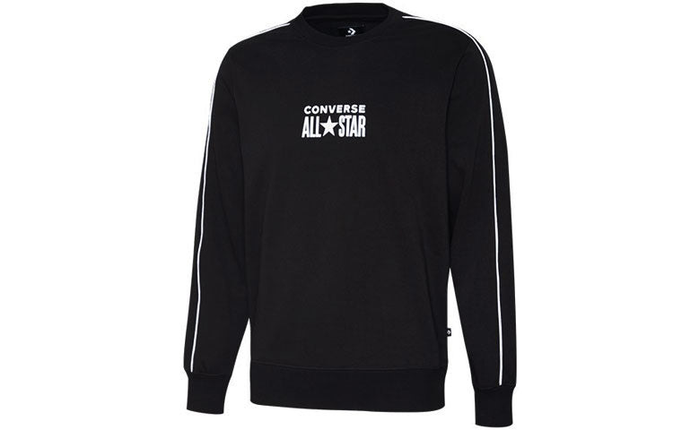 Converse All Star Track Crew Fleece Sweatshirt 'Black' 10018257-A01 - 3