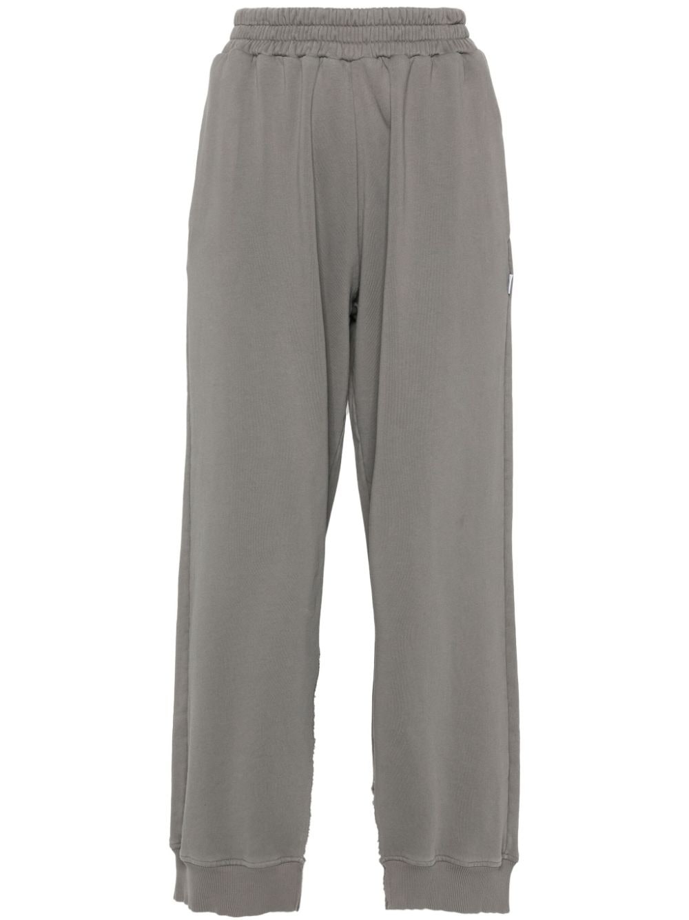 straight-leg cotton track pants - 1