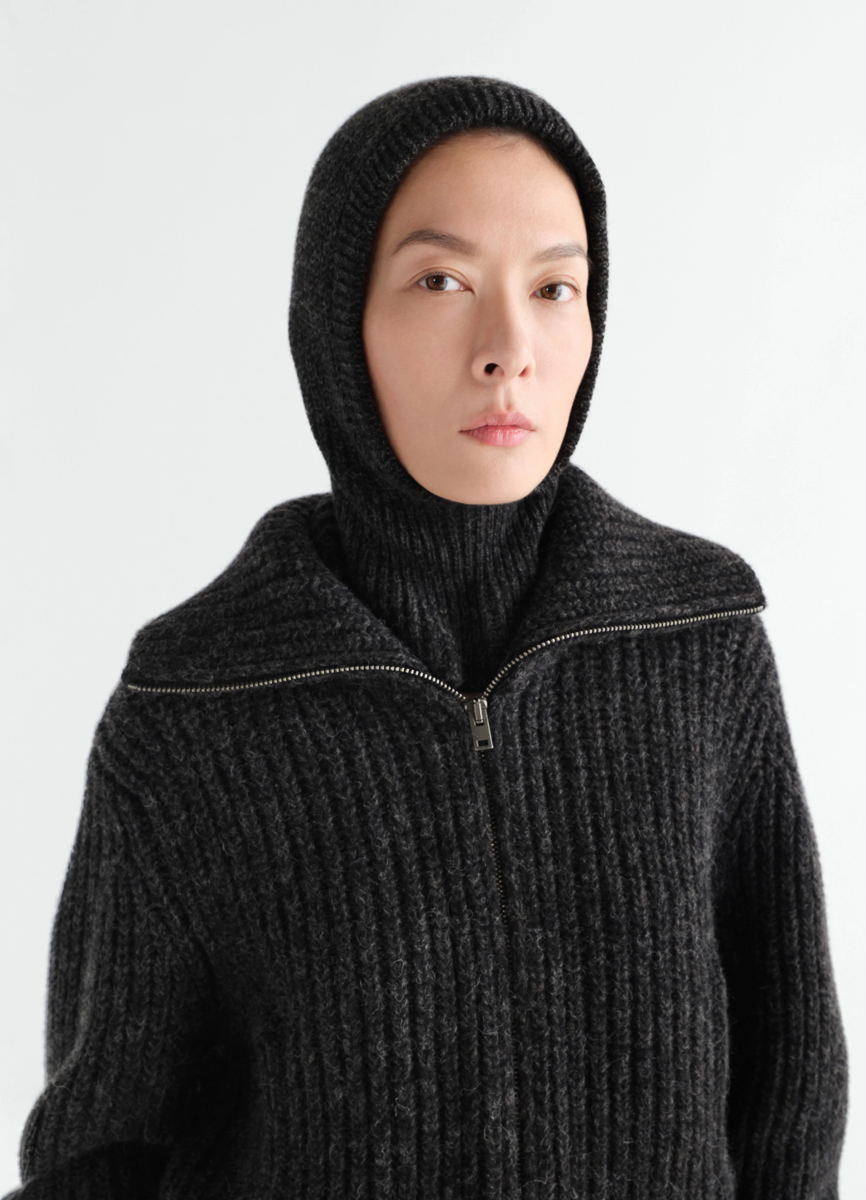 BALACLAVA IN ALPACA AND YAK WOOL BLEND - 1
