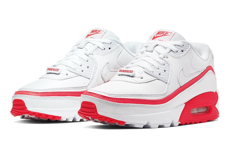 Nike x Undefeated Air Max 90 'White Solar Red' CJ7197-103 - 3