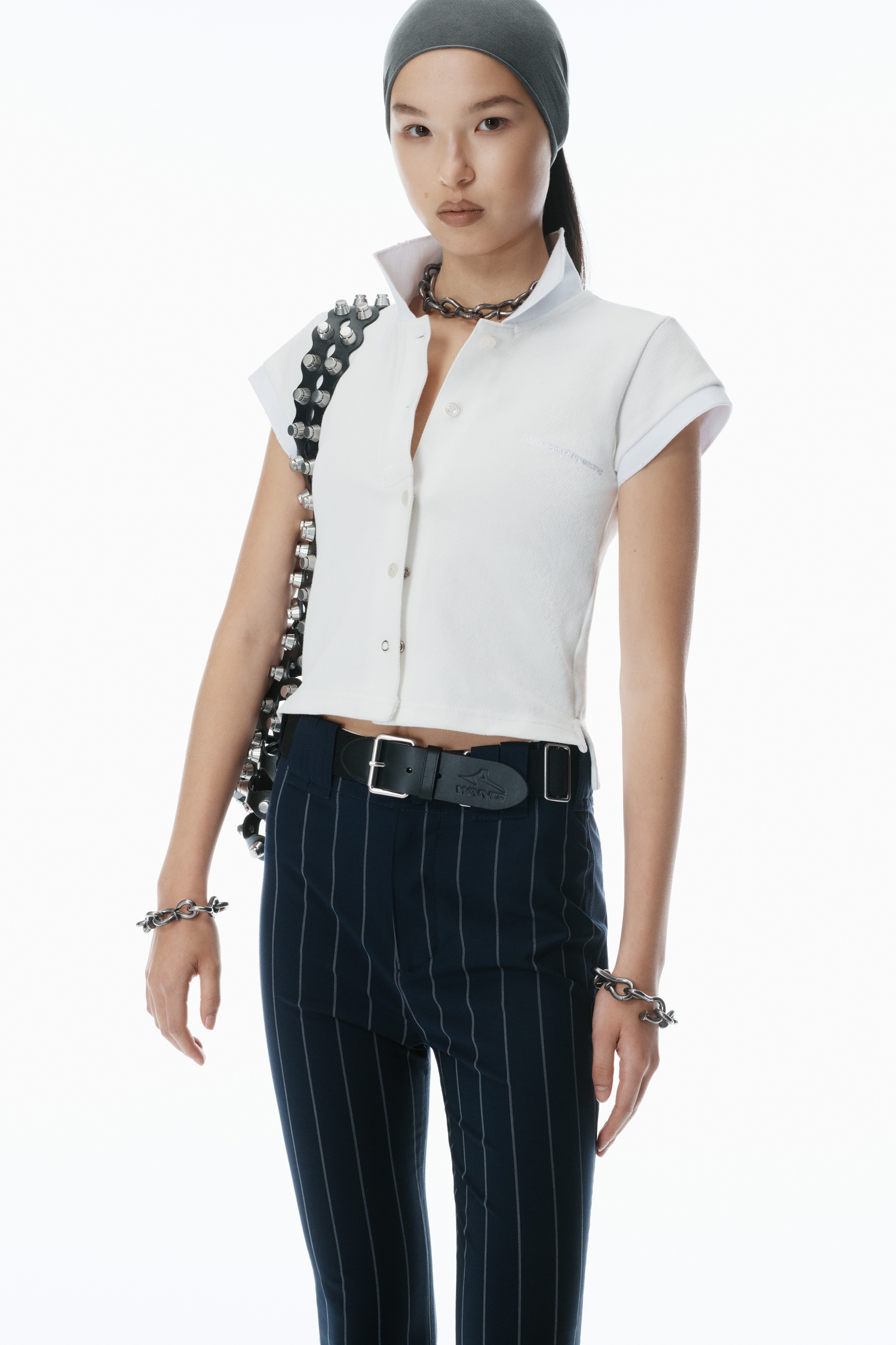 Baseball Pinstripe Capri Pants - 3
