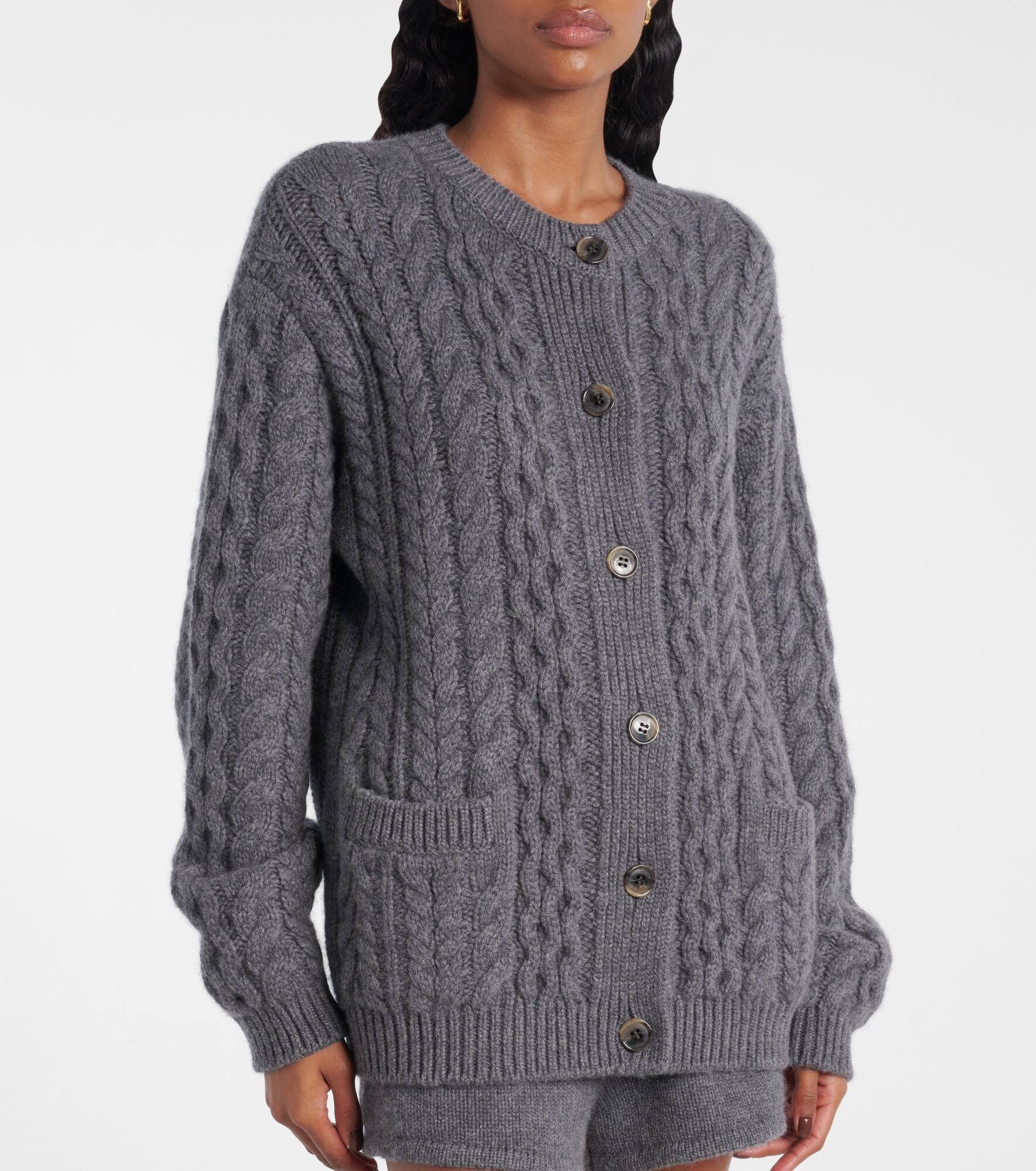 Ditte cable-knit cashmere cardigan - 6