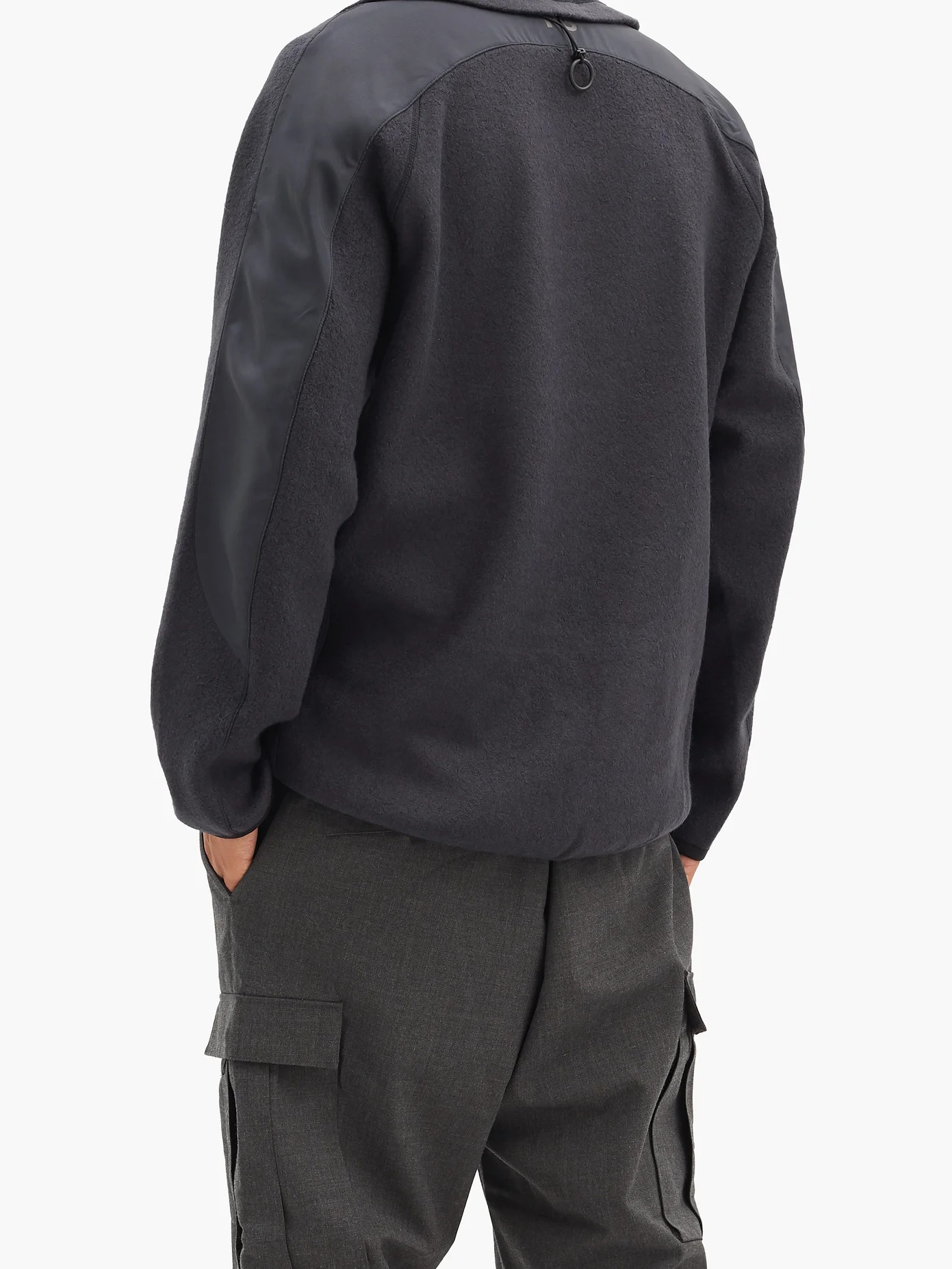 Panelled fleece and ripstop jacket - 6