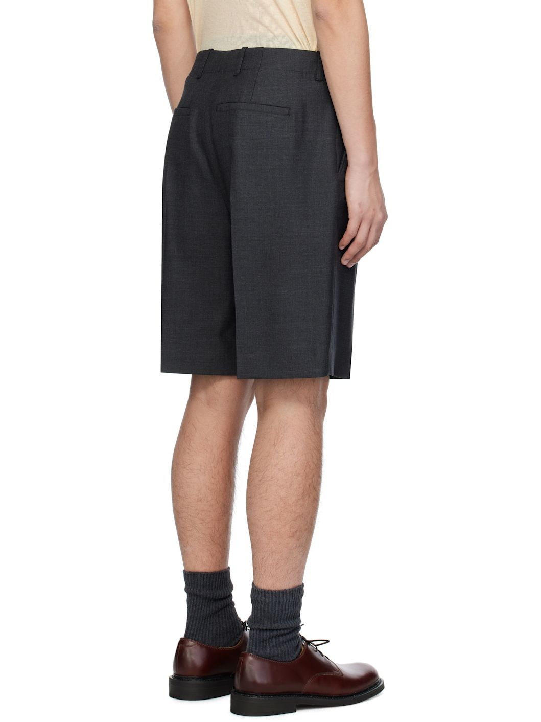 Gray Borrowed Shorts - 3