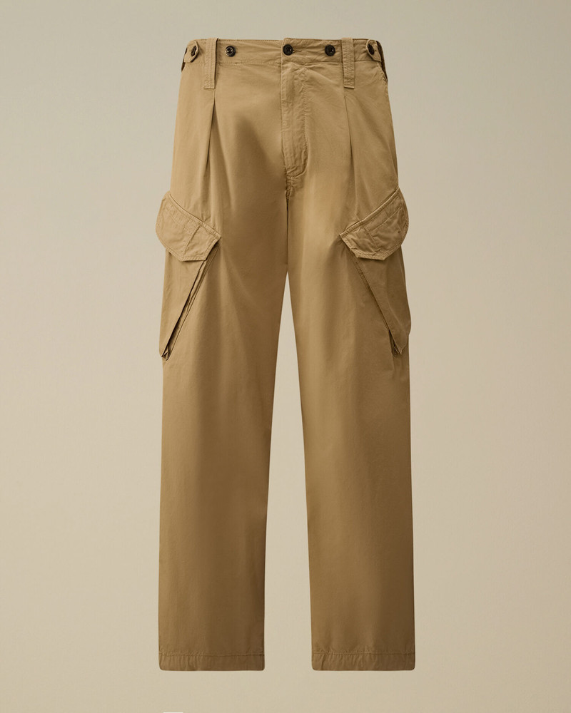 Cotton Gabardine Loose Cargo Pants 1