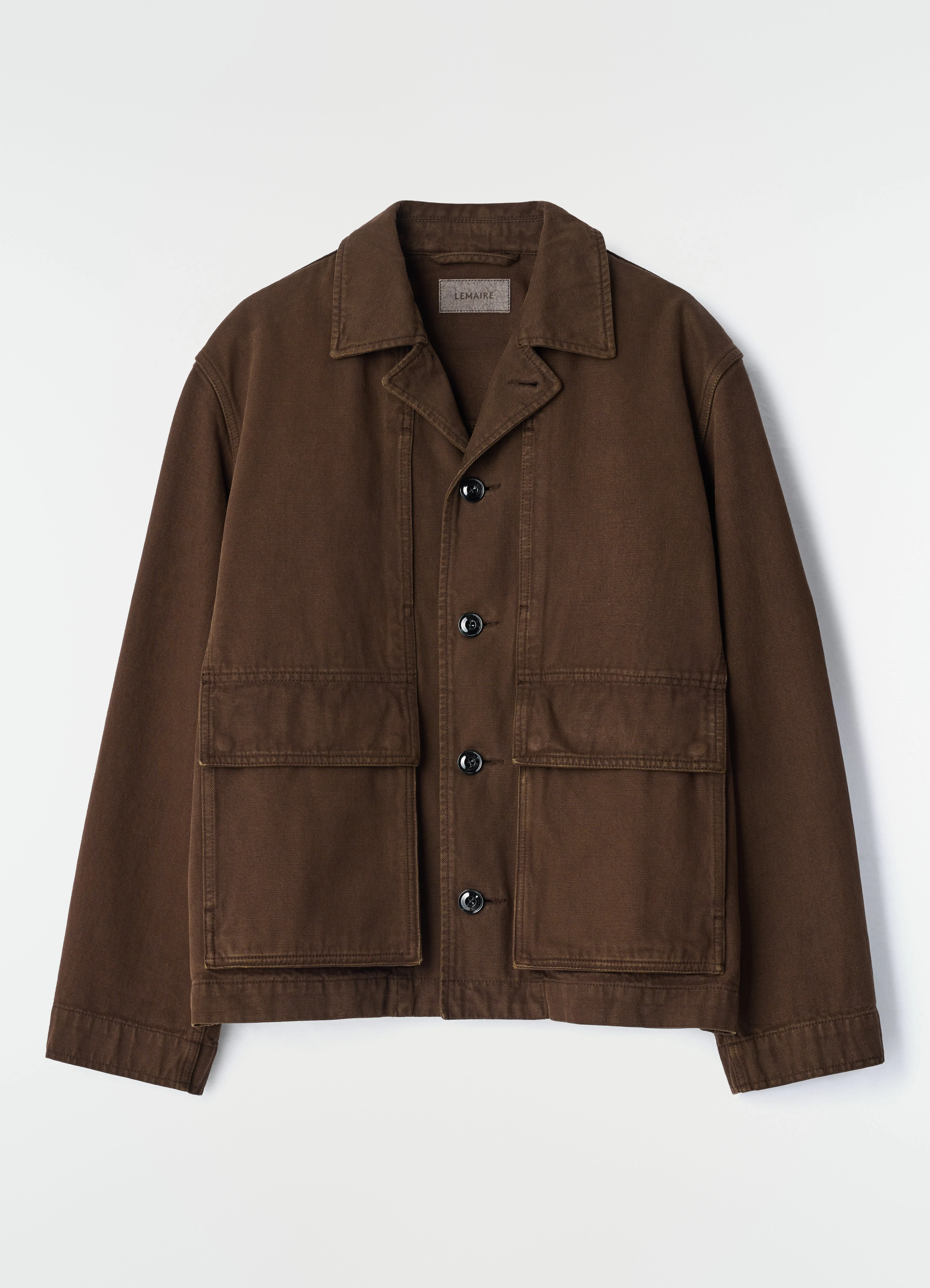 BOXY JACKET IN HEAVY GARMENT-DYED BROKEN TWILL - 1