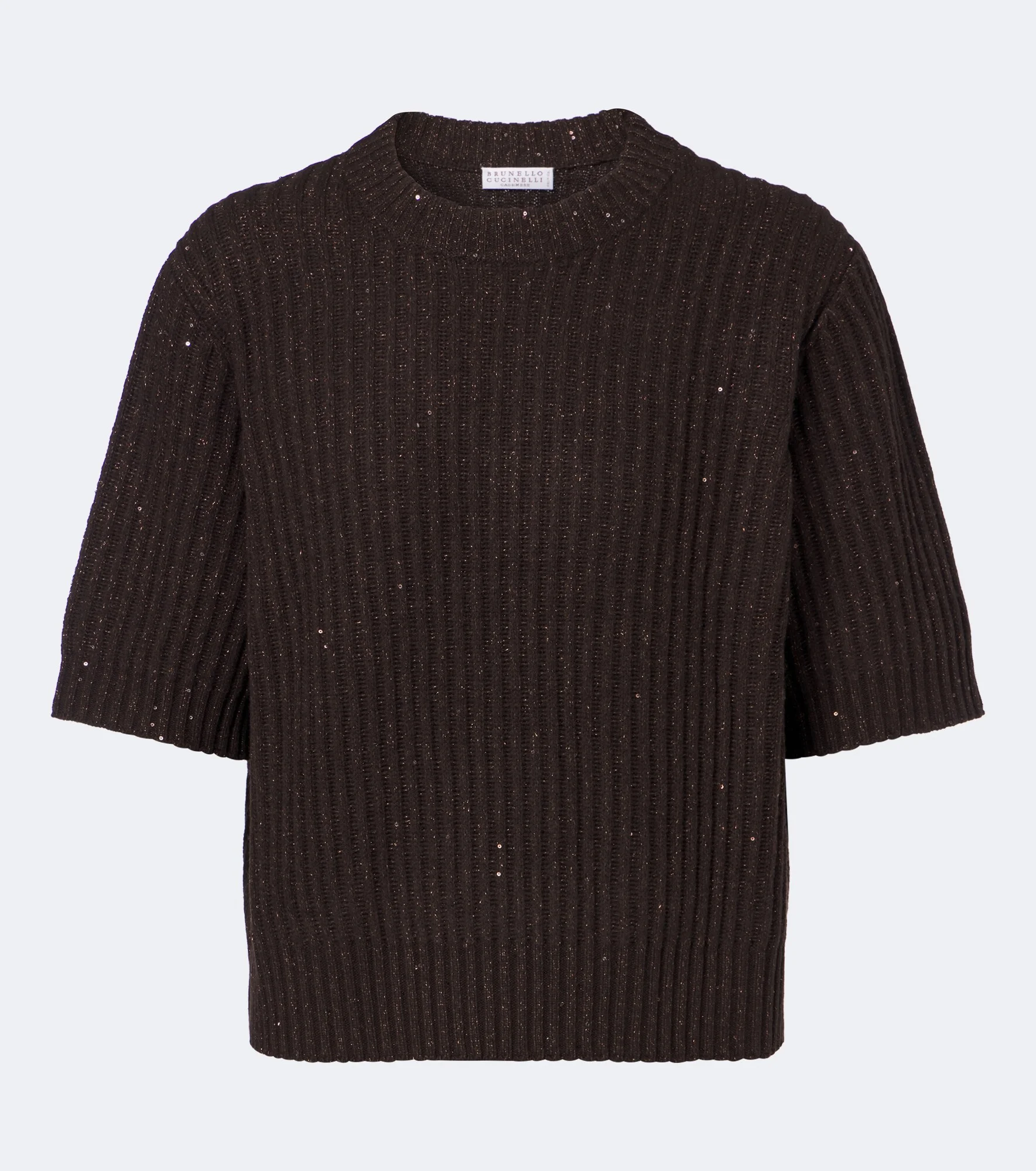 Ribbed-knit cashmere and wool-blend sweater - 1