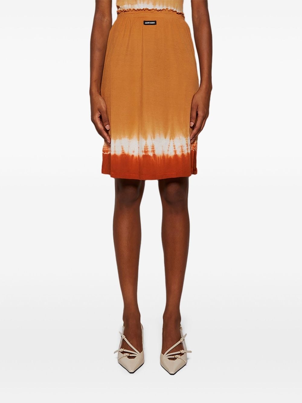 tie-dye midi skirt - 3