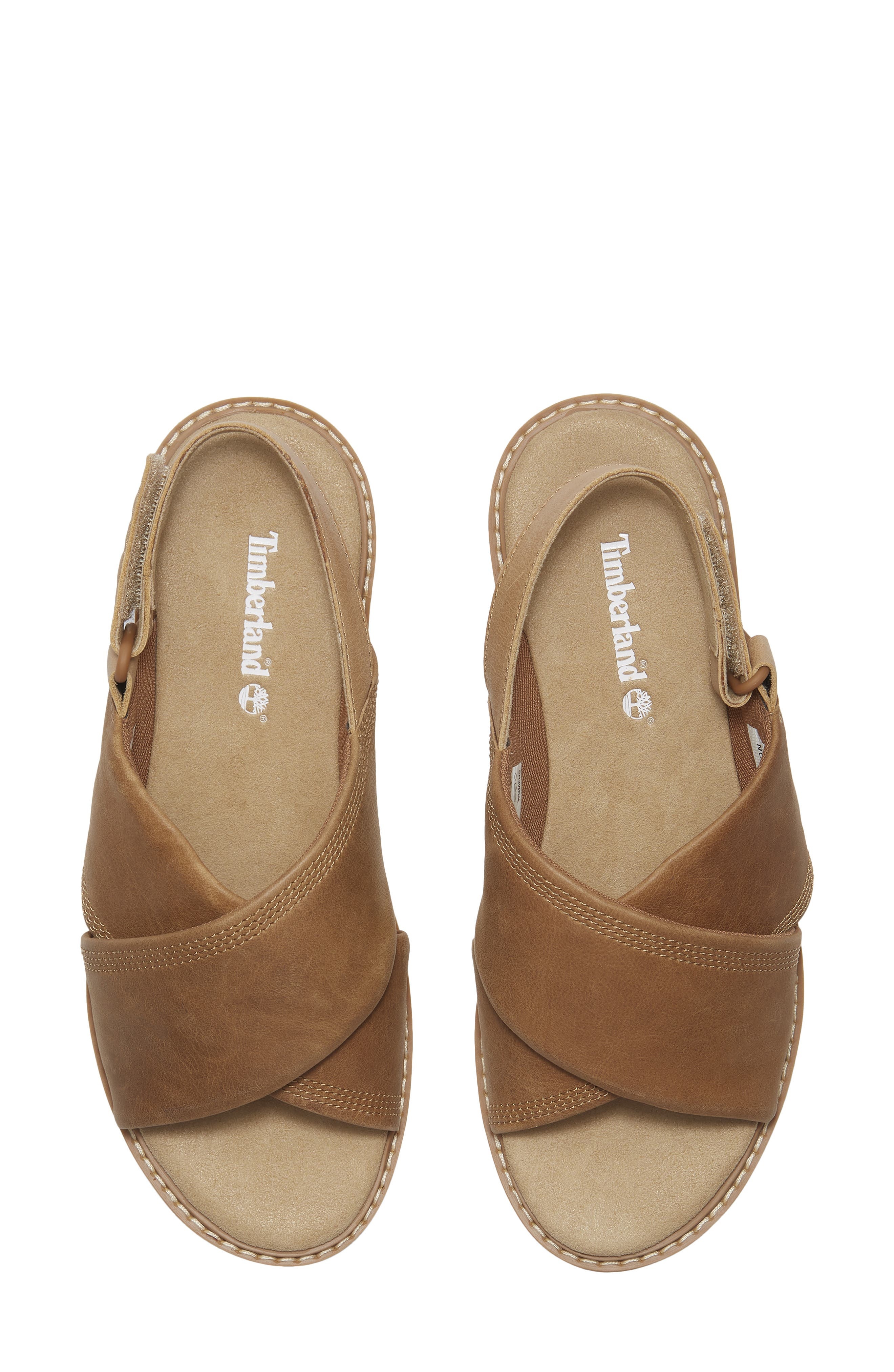 Timberland Safari Dawn Slingback Sandal in Medium Beige Full Grain at Nordstrom - 4