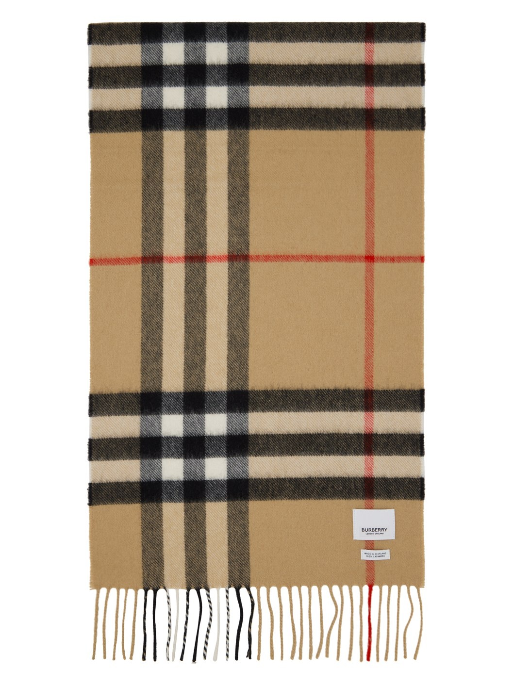 Beige 'The Burberry Check' Scarf - 1