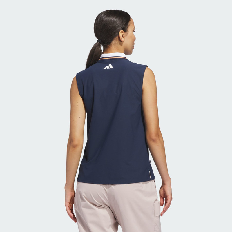 Beyond The Course Twistknit Sleeveless Polo Shirt 3