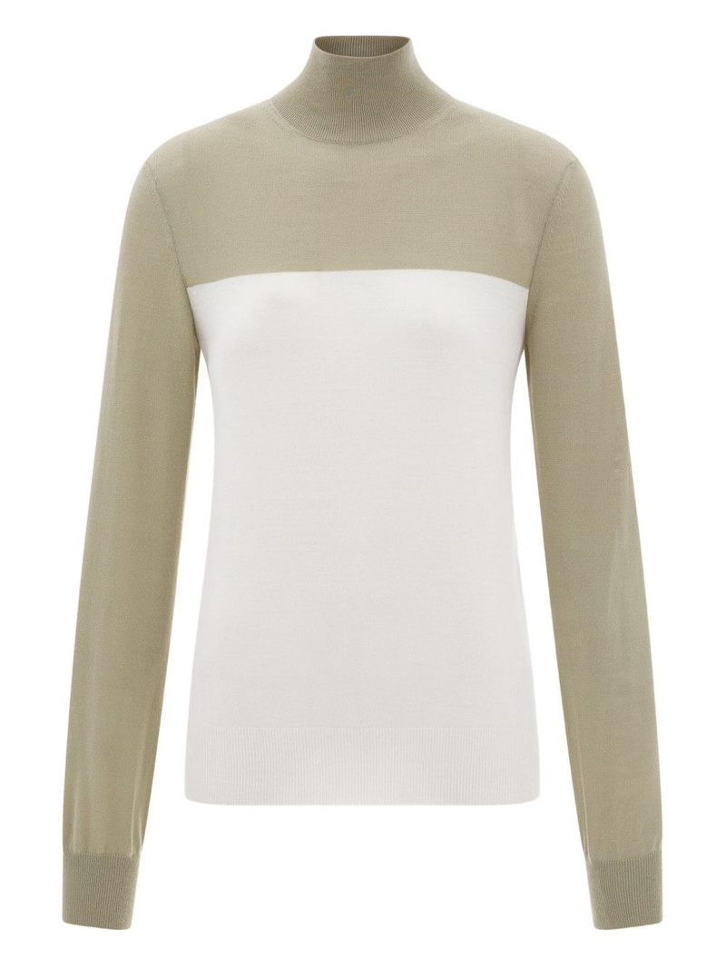 colour-block sweater 1