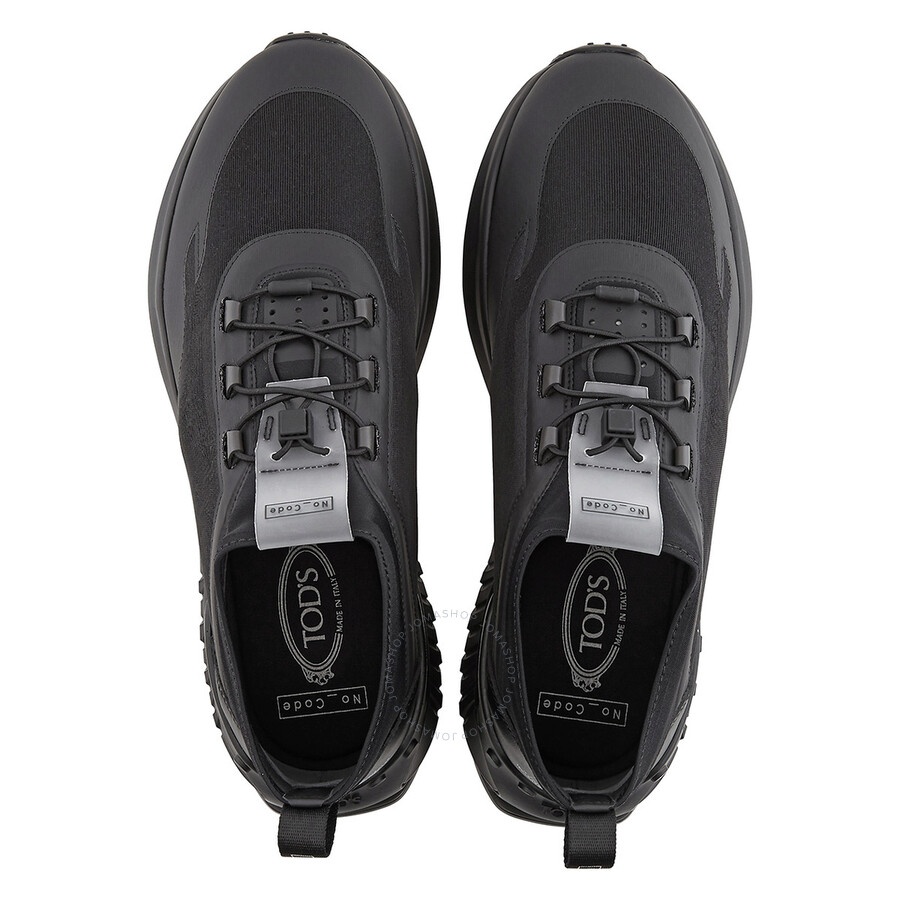 Tods No_Code J Men's Dark Tar Low Top Sneakers - 3