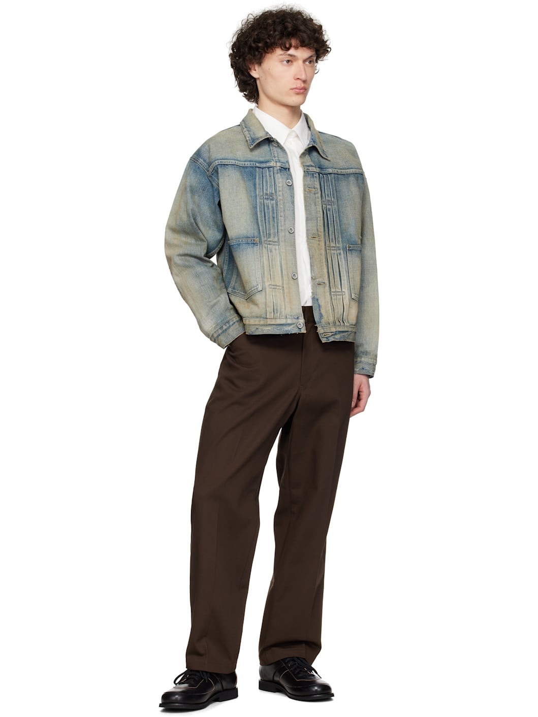 Brown WP Wide Trousers - 4
