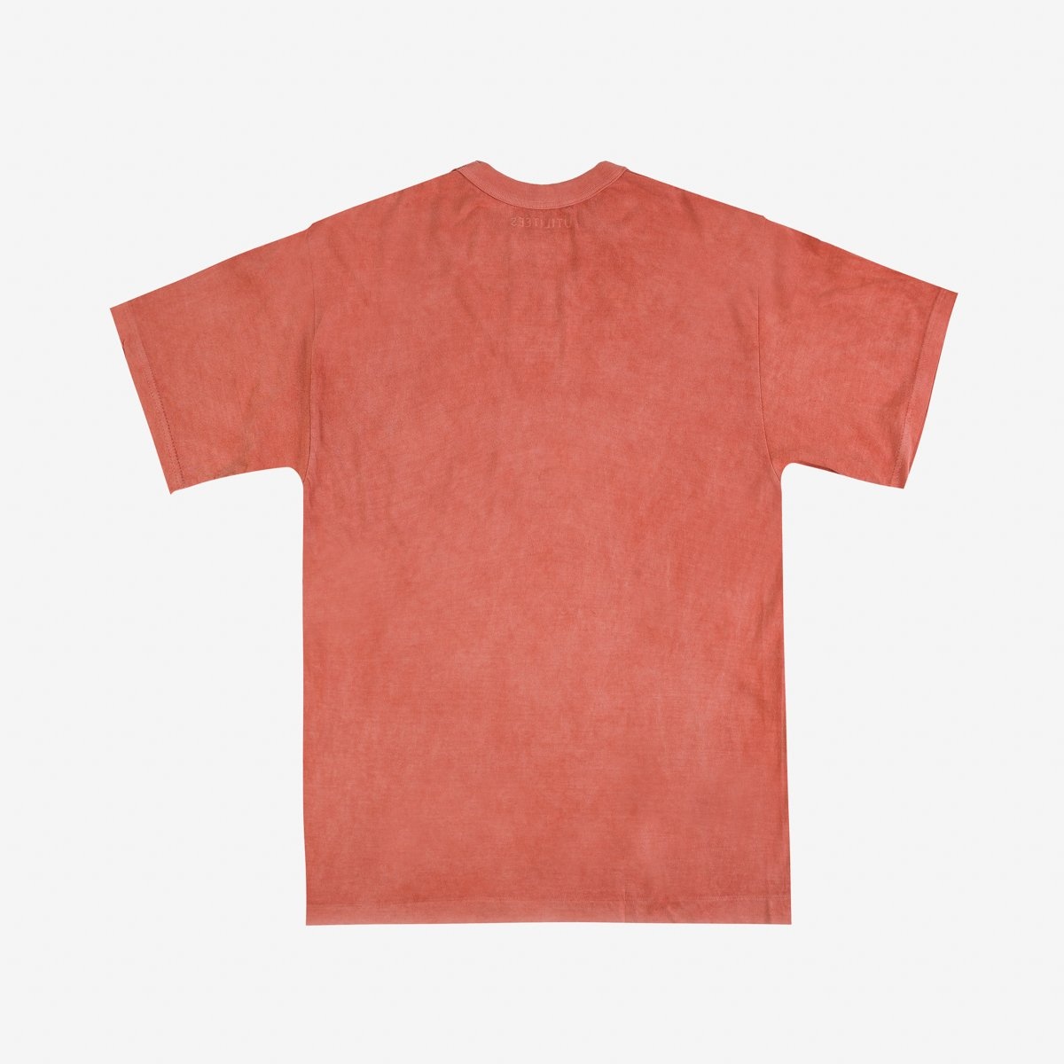 UTIL-HDYE-COR UTILITEES - 5.5oz Loopwheel Crew Neck T-Shirt - Hand Dyed Coral Pink - 4
