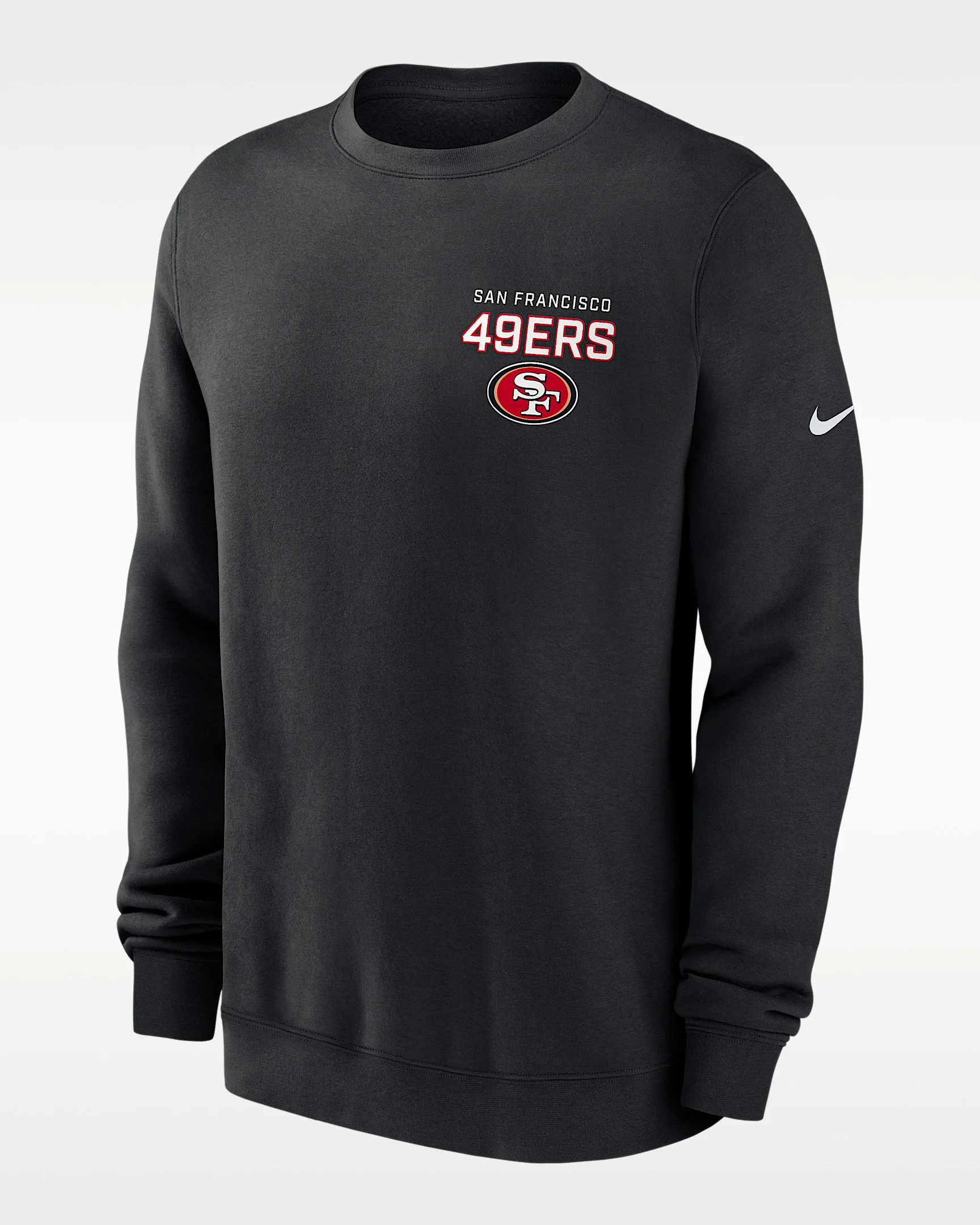 San Francisco 49ers Draw Block Club Men's Nike NFL Pullover Crew - 1