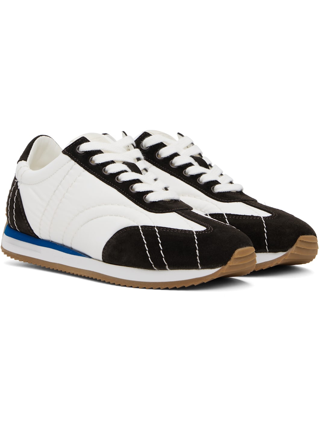 White & Brown Sport Sneakers - 4