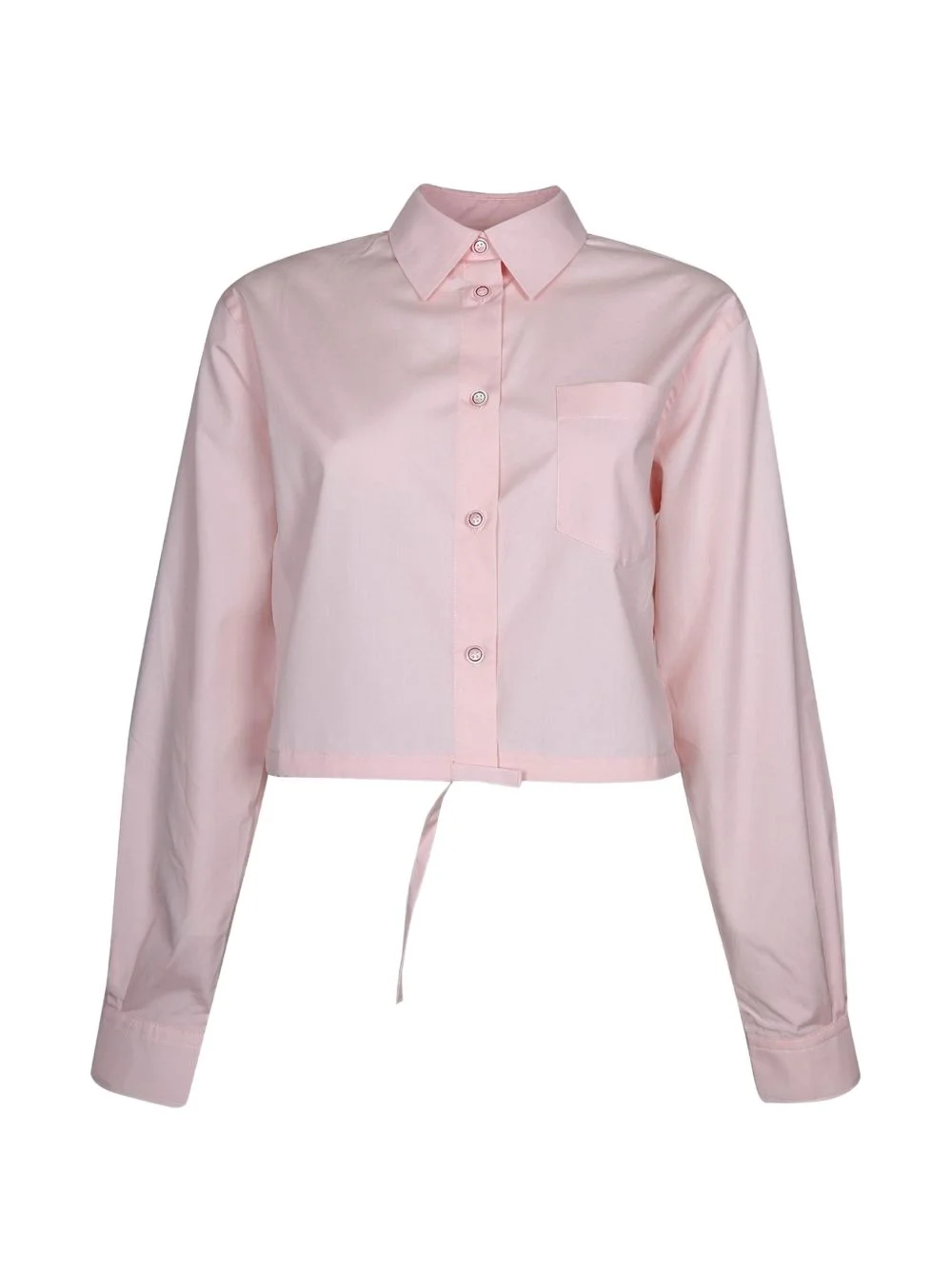 long-sleeve cropped shirt - 1