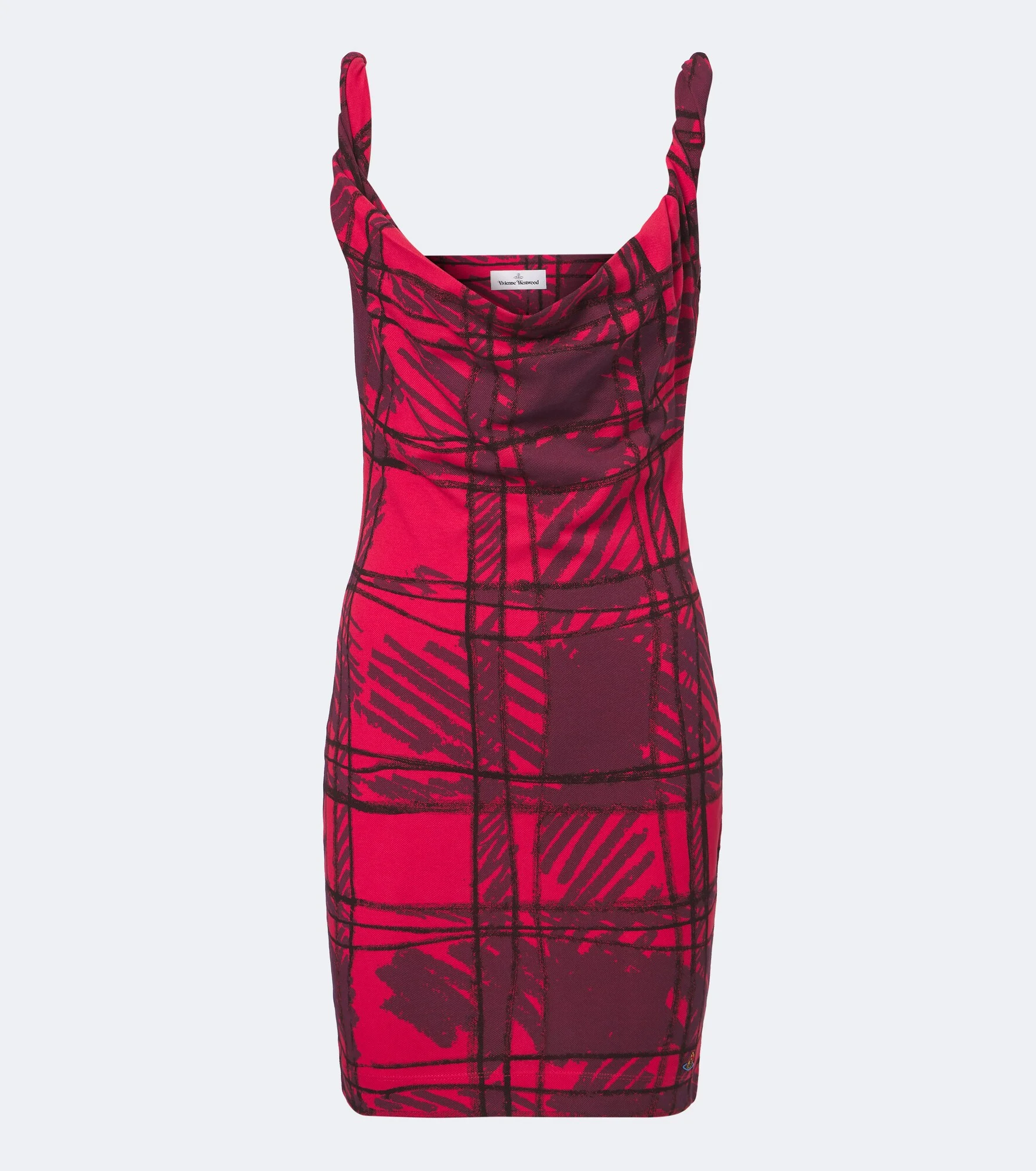 Anna draped printed cotton minidress - 1