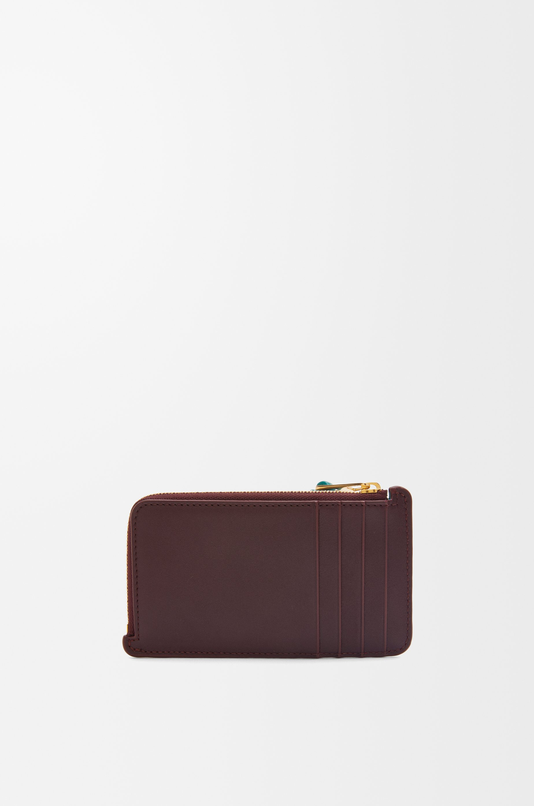 Knot coin cardholder in shiny nappa calfskin - 2