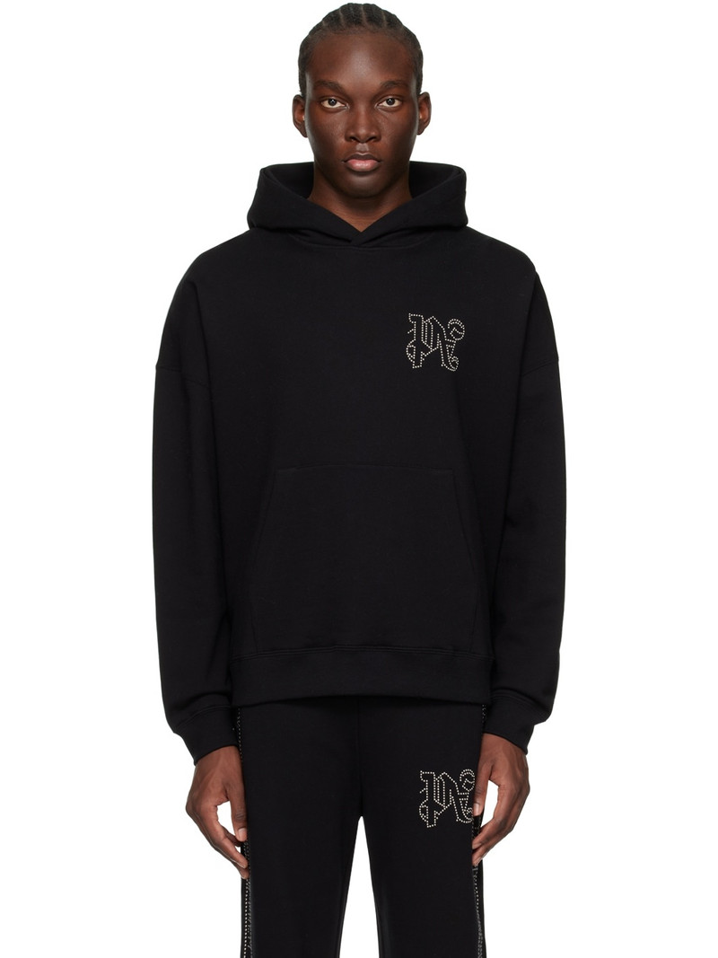 Black Milano Stud Hoodie 1