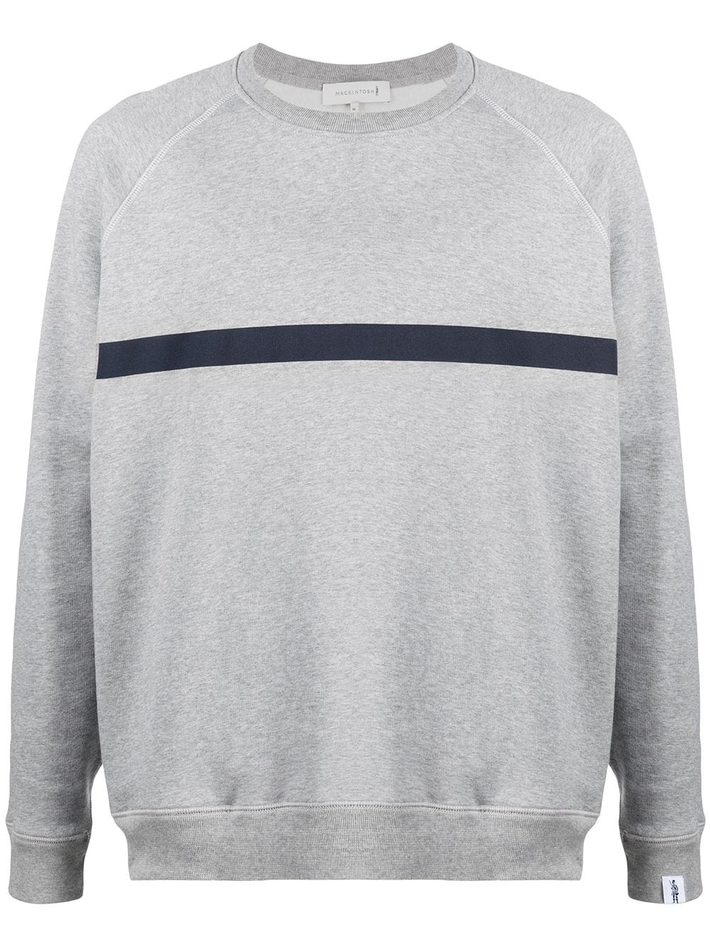 horizontal-stripe crew-neck sweatshirt - 1