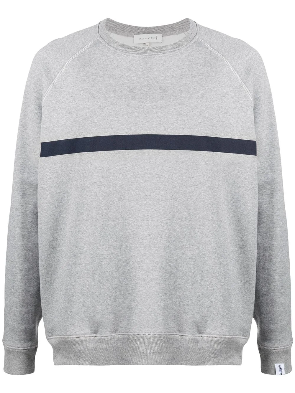 horizontal-stripe crew-neck sweatshirt - 1