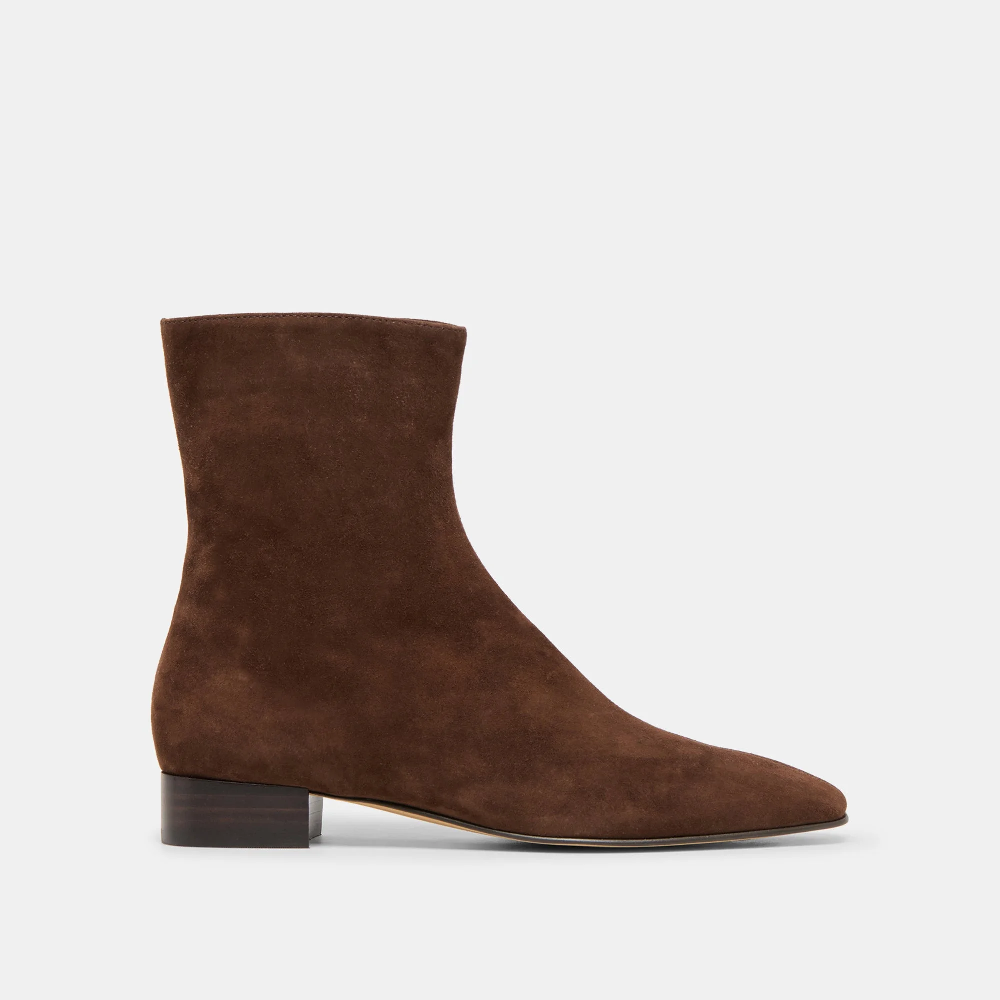 TARINE BOOTIES DK BROWN NUBUCK - 1