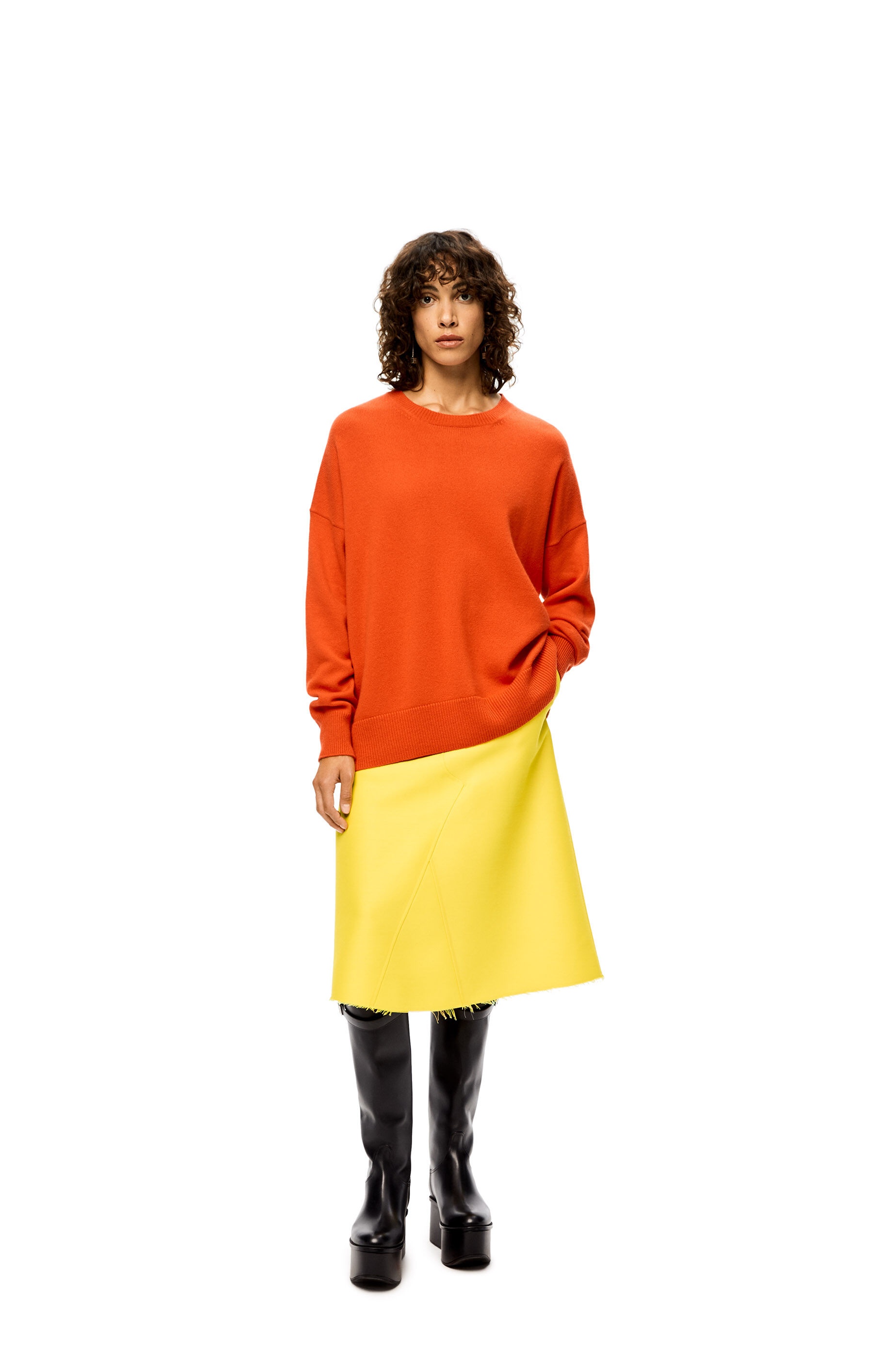 Midi skirt in wool and silk - 2