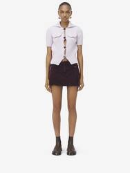 Overdyed Denim Mini Skirt - 2