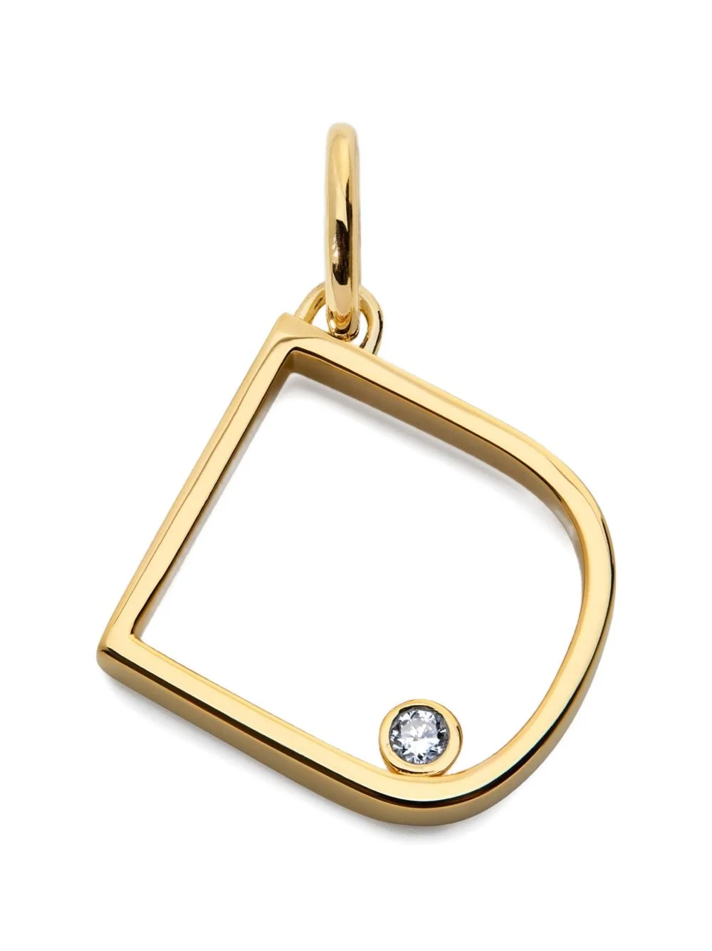 Initial D solitaire-diamond pendant - 1