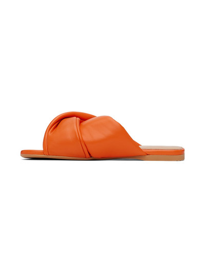 JW Anderson Orange Twist Flat Sandals outlook