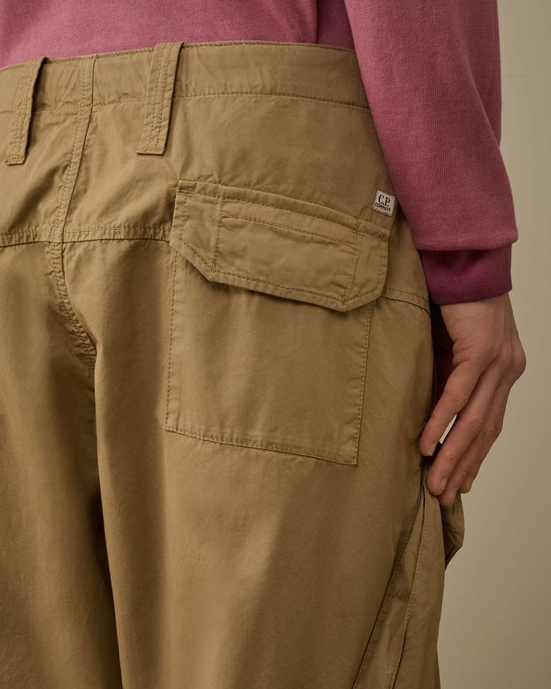 Cotton Gabardine Loose Cargo Pants 6
