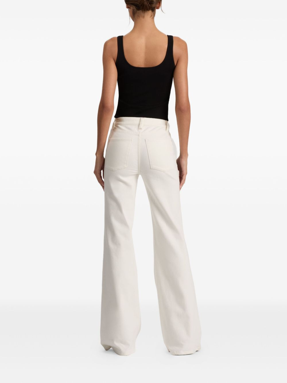floral-print flared trousers - 4