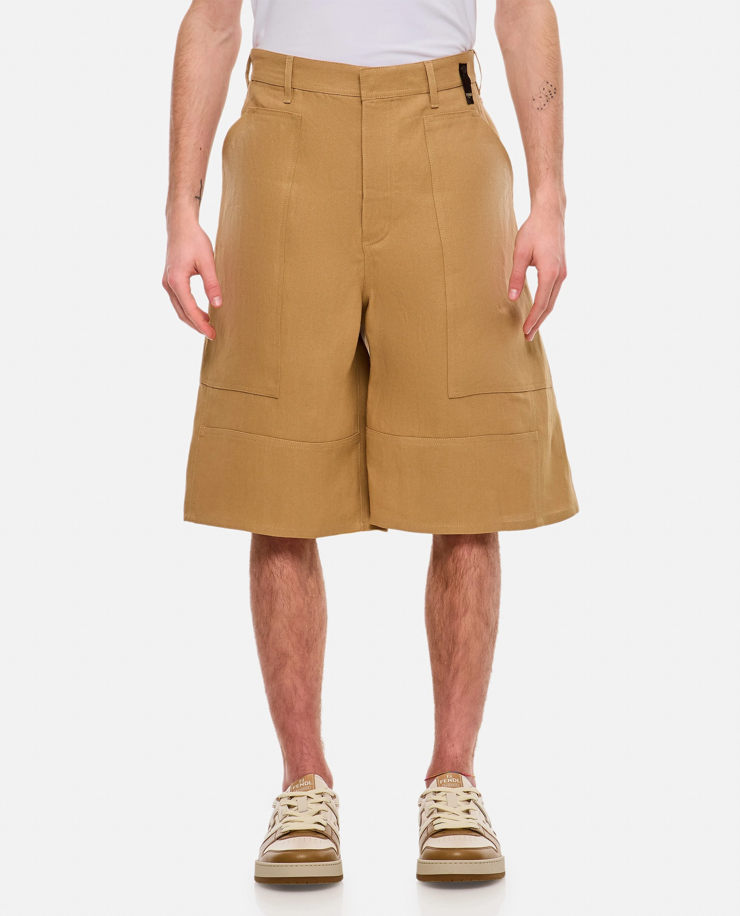 Fendi Men Paper Canvas Bermuda - 1
