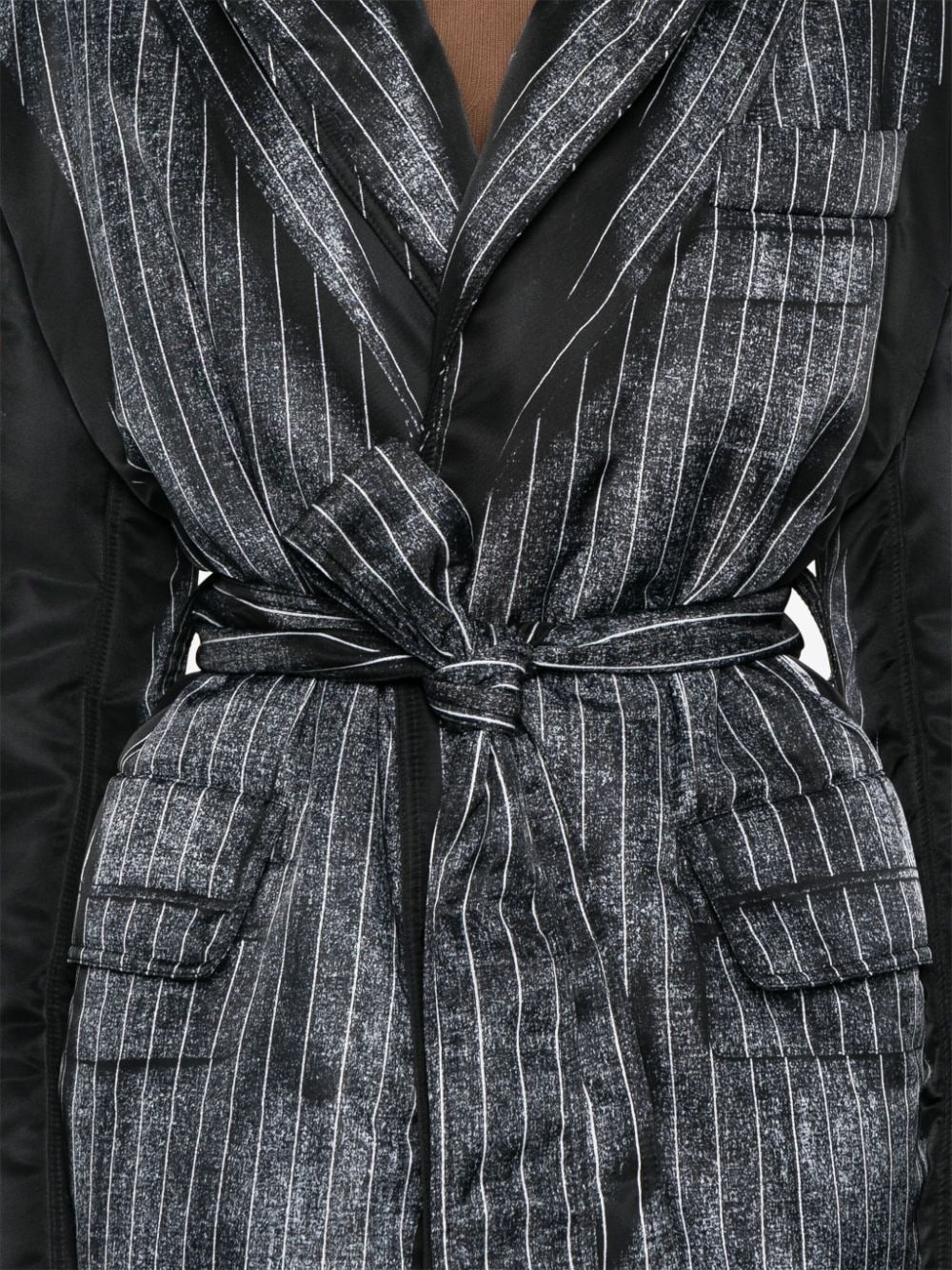 trompe-l'oeil padded jacket - 5