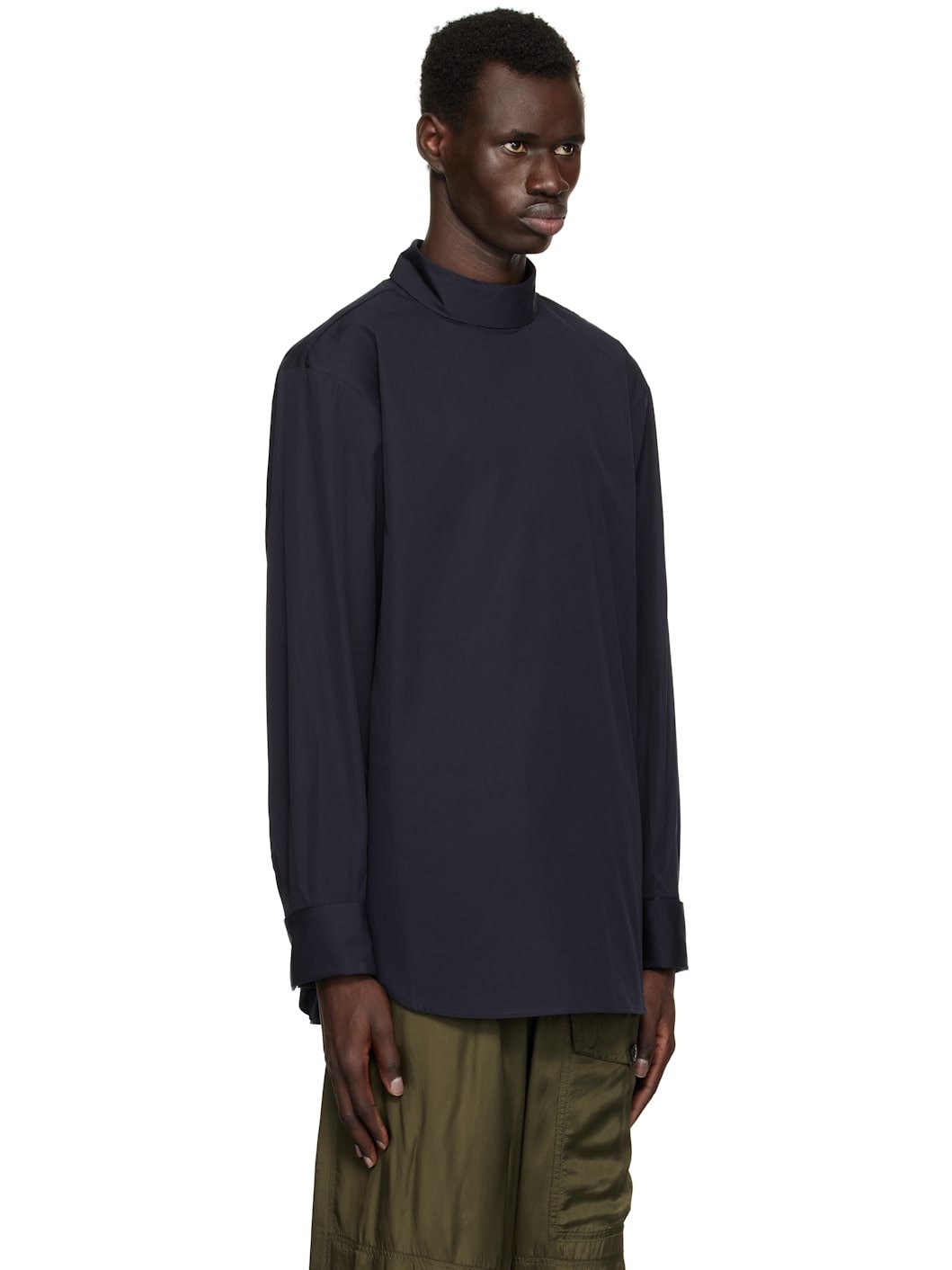 Navy Turtleneck Shirt - 2