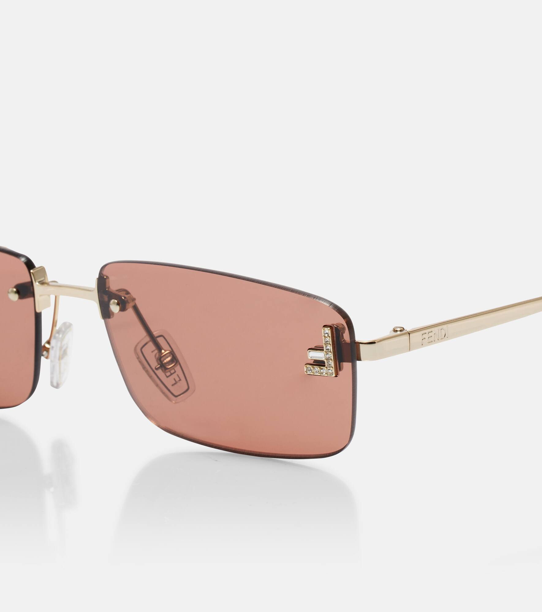 Fendi First Crystal rectangular sunglasses - 2