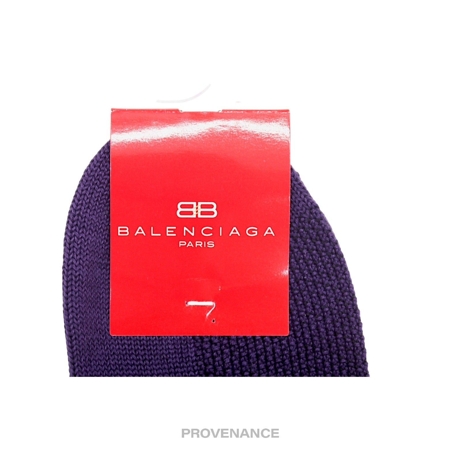 Balenciaga BB Logo Embroidered Socks - Navy White - 7