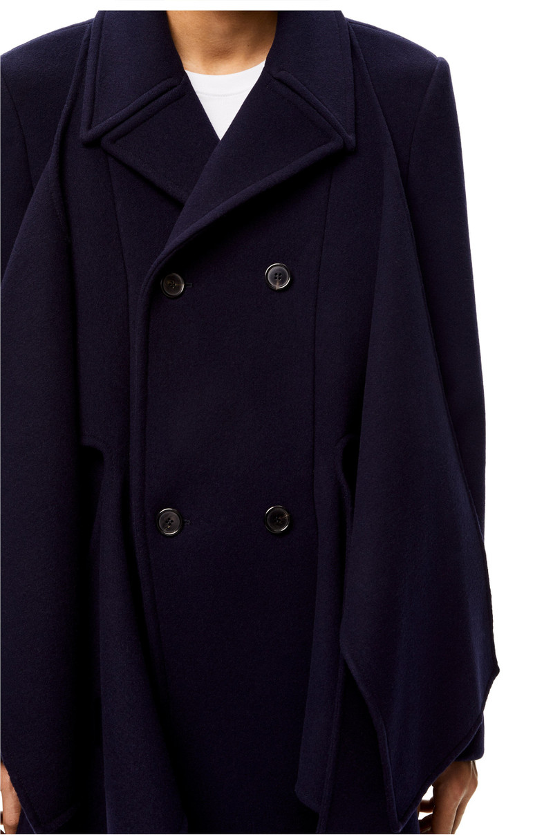 Panelled coat in wool and cashmere 5