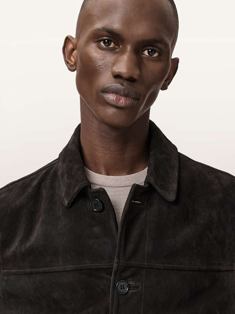 NATES SUEDE SLIM FIT JACKET 6