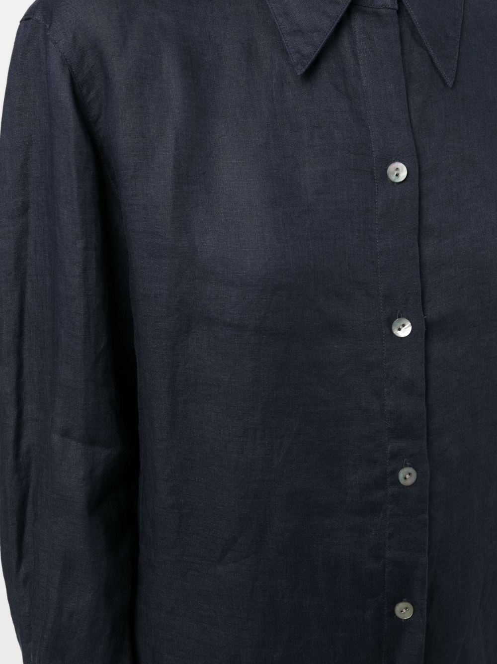 long-sleeve linen shirt - 5